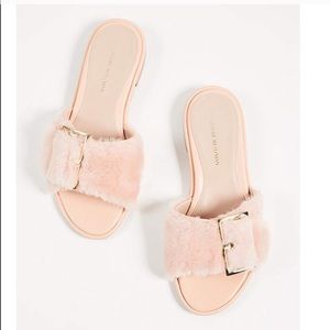 ⭐️ LAST PAIR STUART WEITZMAN fuzzy wuz slide